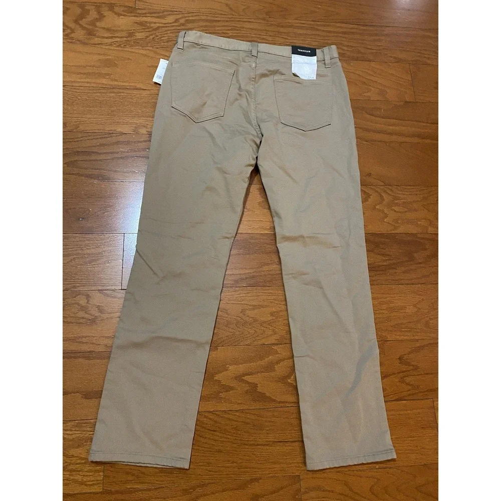 banana republic mens traveler‎ slim fit pants 33x30 New! NWT $99
